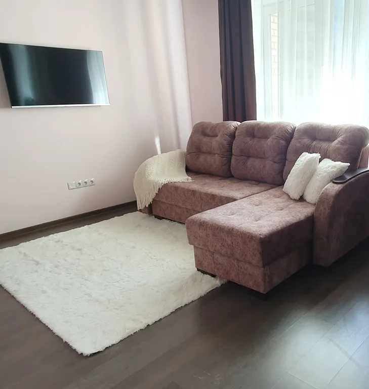 Уютная студия с отдельной спальной зоной, рядом с Иртышом