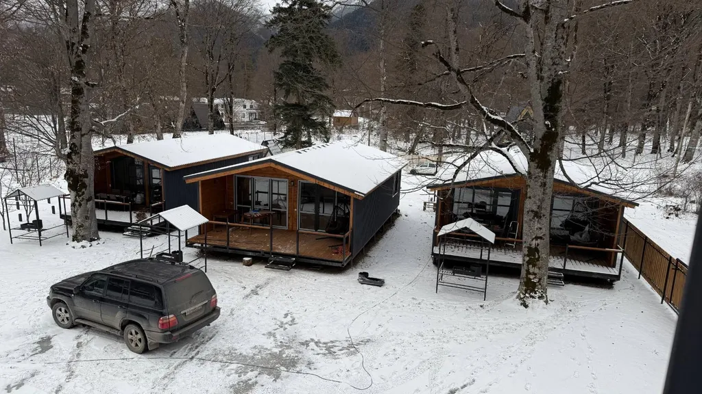 Коттедж Шале одноэтажное с видом на горы и лес — Архыз