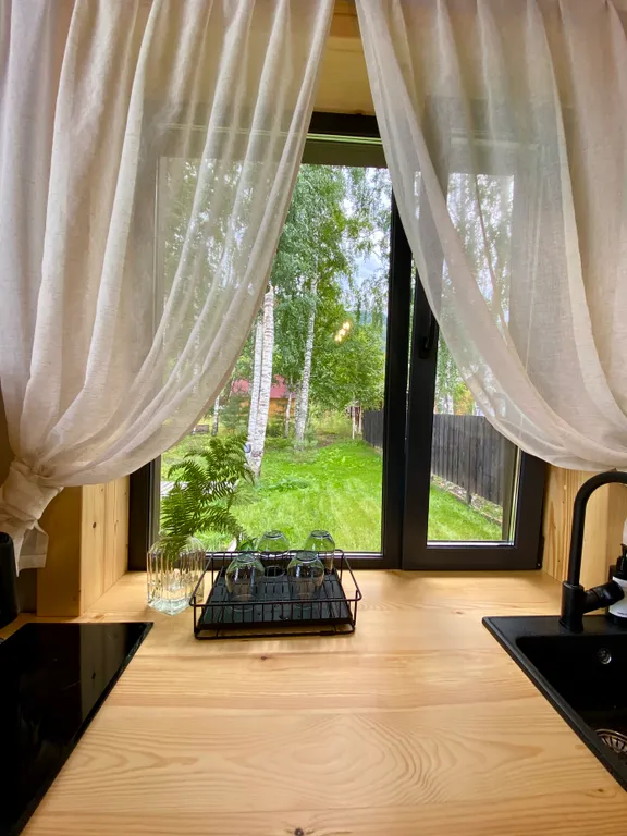 Дом-шале с печью-камином