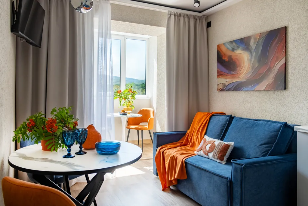 Уютный, с красивым видом апарт