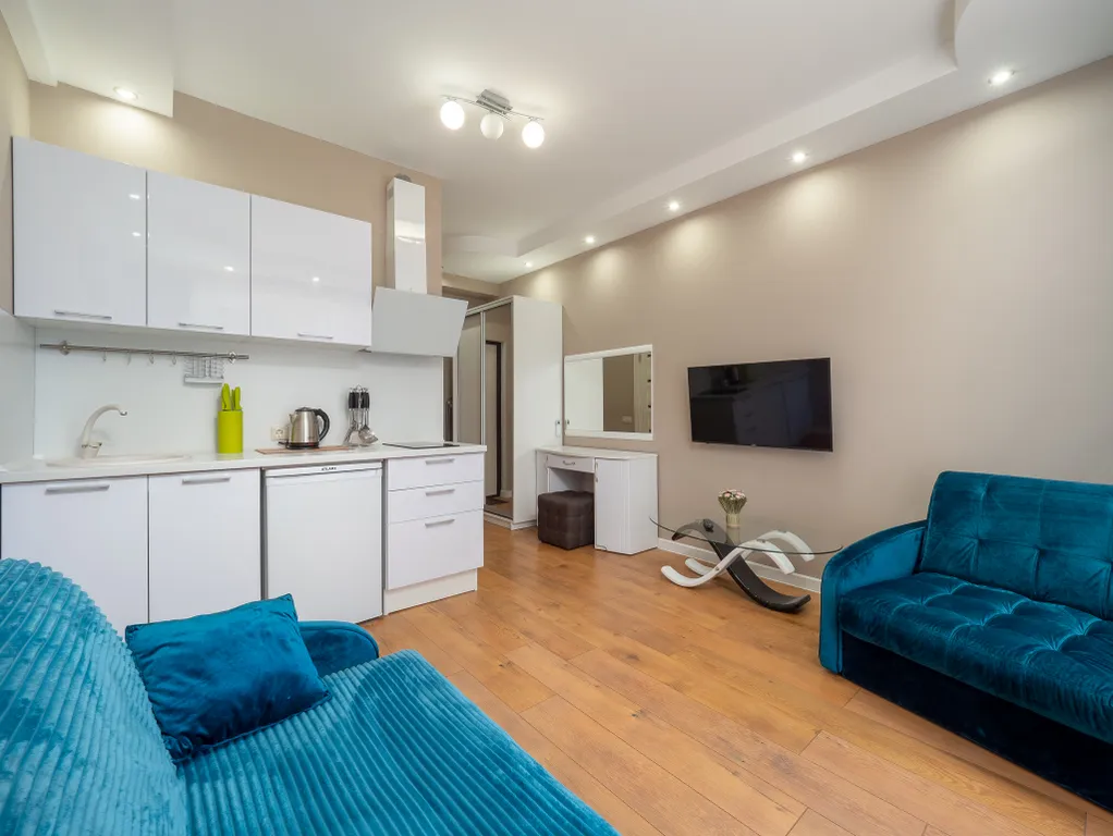 Квартира Квартира Уютная студия у моря с теплым бассейном — Сириус