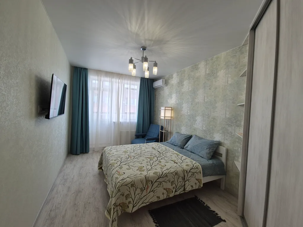 Уютная 1-комнатная квартира с видом на Каму в центре м/р Гайва