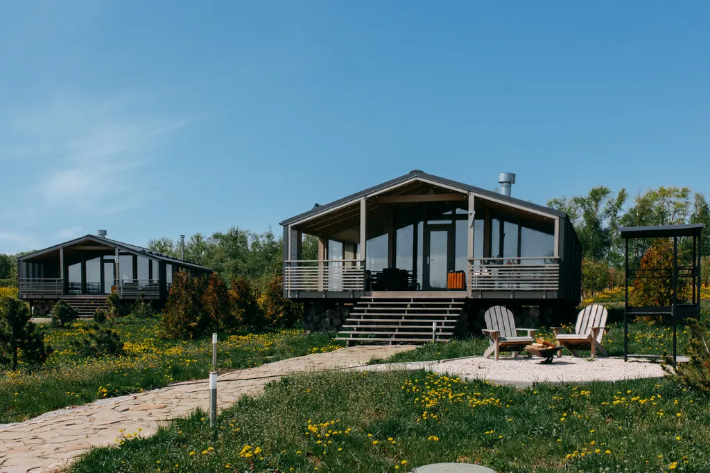 Барнхаус люкс с банным чаном.