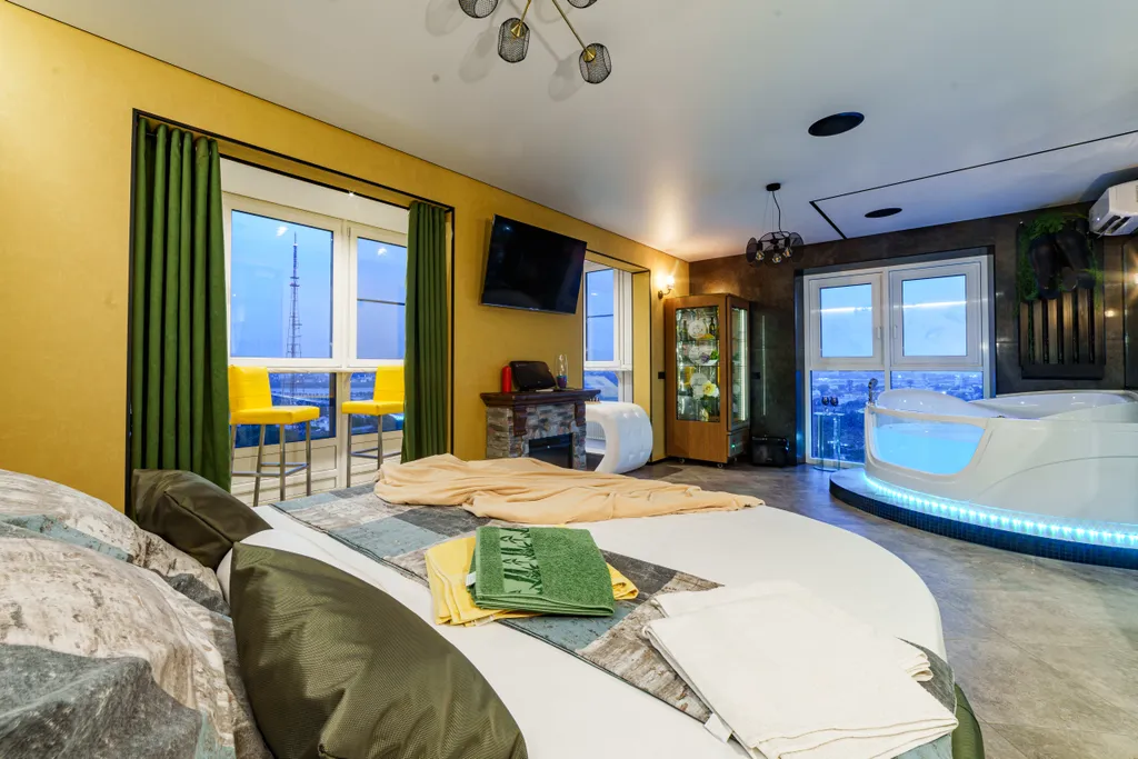 Квартира с джакузи для романтических вечеров