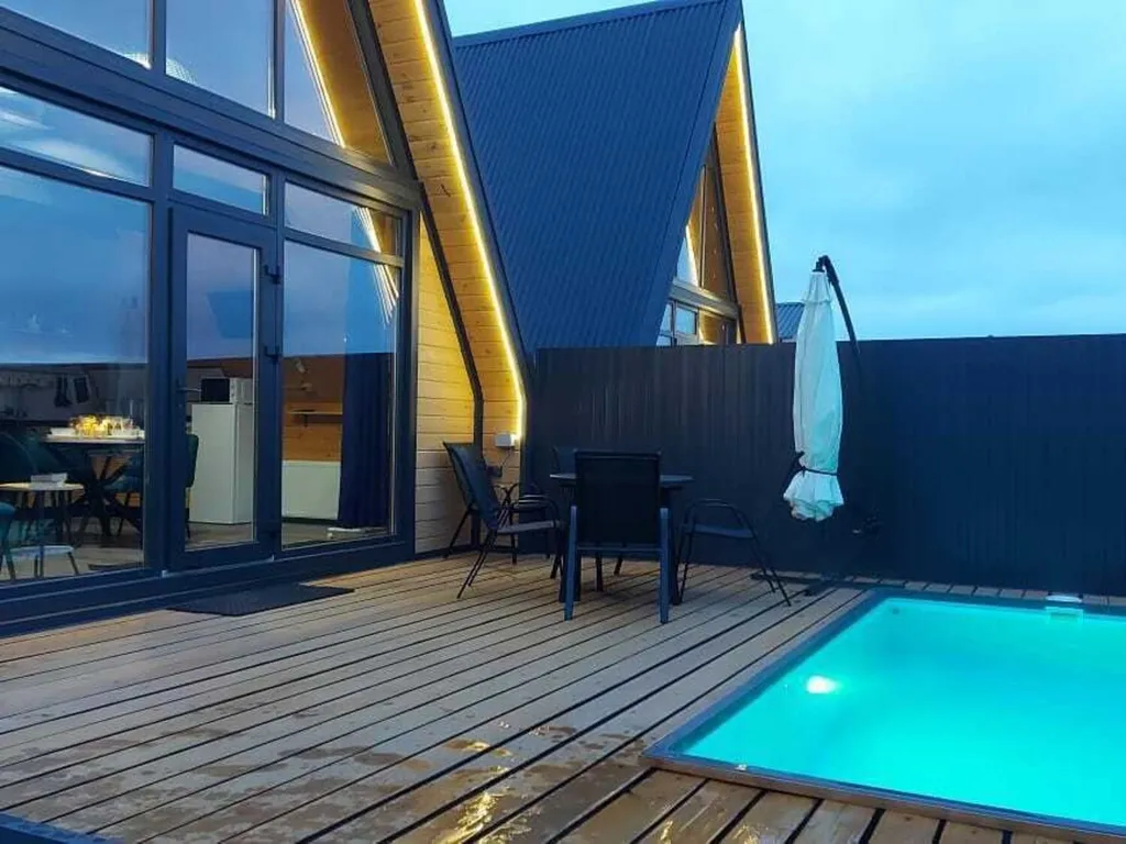 А-фрейм домик-1 в предгорье Адыгеи