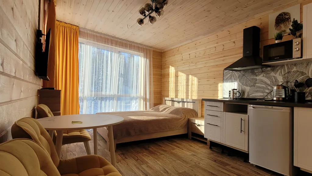 Коттедж Студия для двоих, часть дома с отдельным входом — Шерегеш