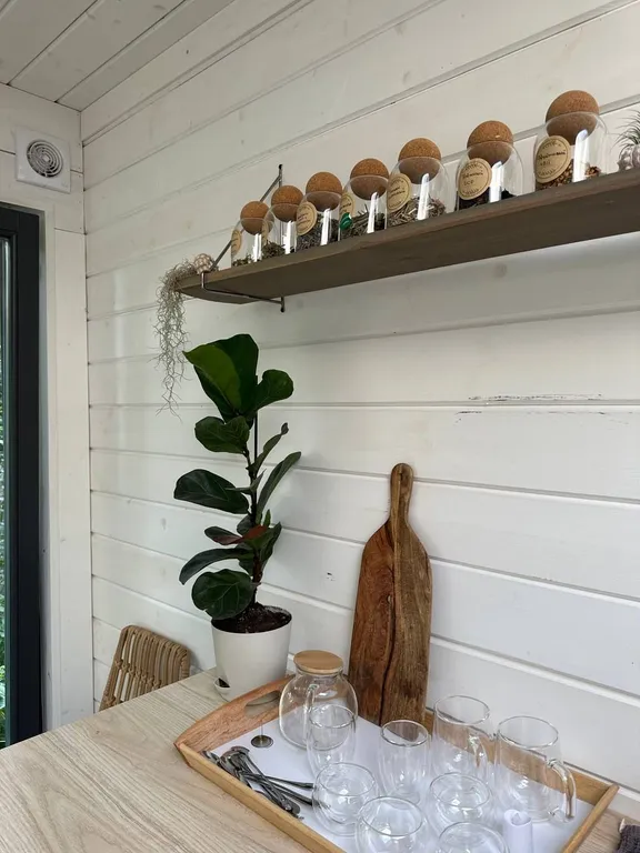 Уютный дом в тишине хвойного леса