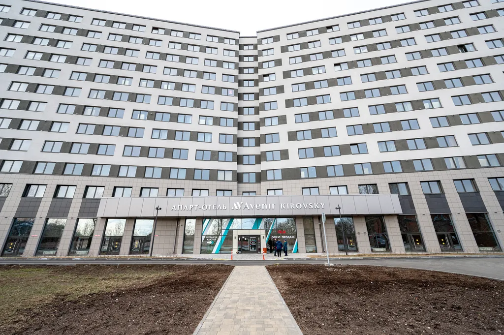Квартира Квартира Новая стильная студия у метро Автово — Санкт-Петербург