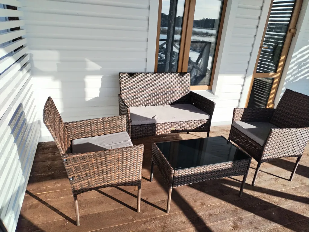 Уютный домик на берегу Ладожского озера с сауной и баней