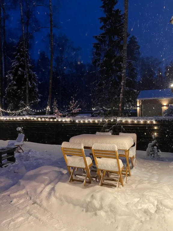 Отдых в доме в лесу с чаном и бассейном