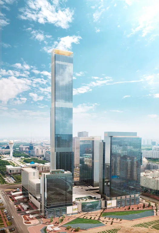 Самый центр города, АбуДаби Плаза, Байтерек, Линейный парк