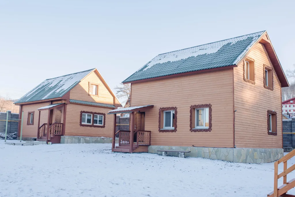 Апартаменты с детской площадкой и баней