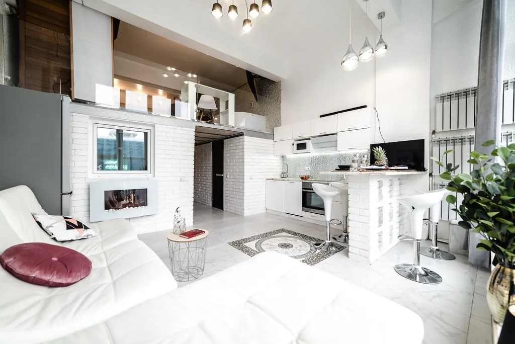 Квартира Квартира Большой двухуровневый лофт с собственной сауной и джакузи — Москва