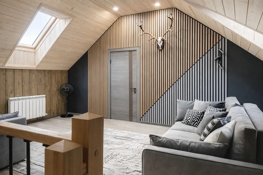 Современный домик с баней, чаном и беседкой