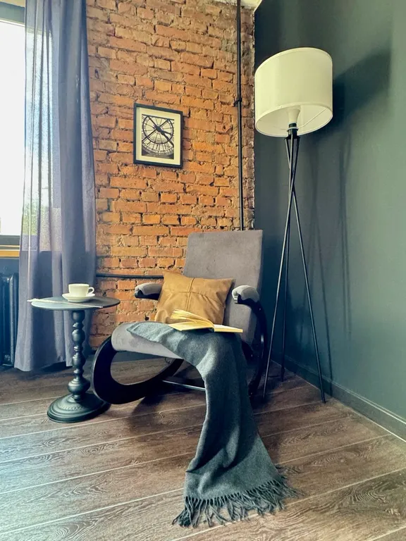 Двухкомнатные апартаменты в центре в стиле loft cafe