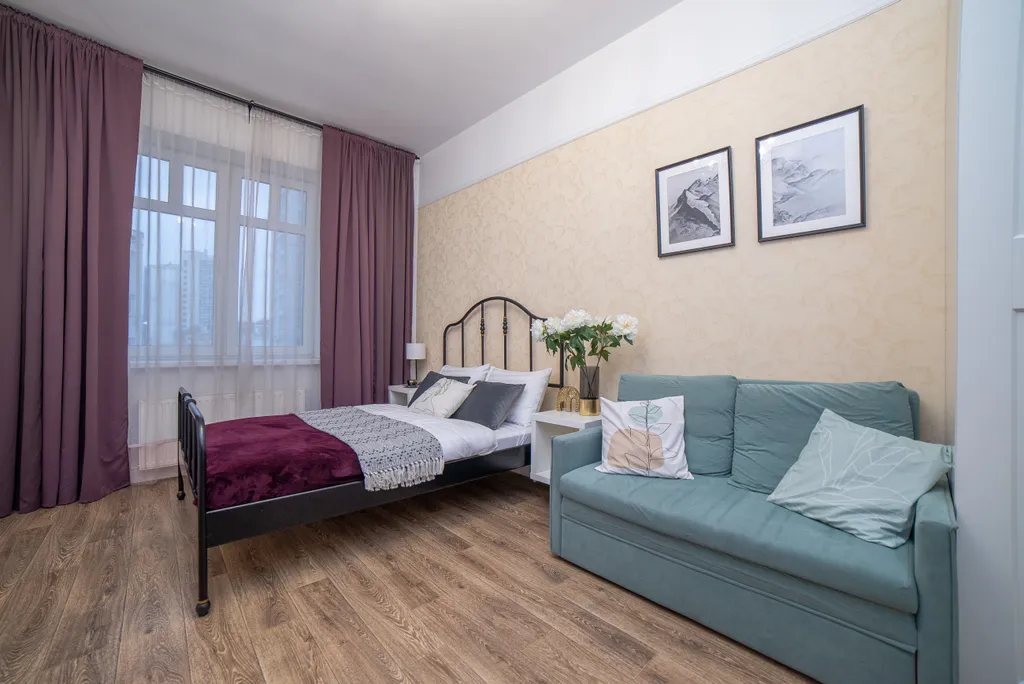 1-комнатная квартира в 5 минутах от метро Чкаловская для 4х гостей