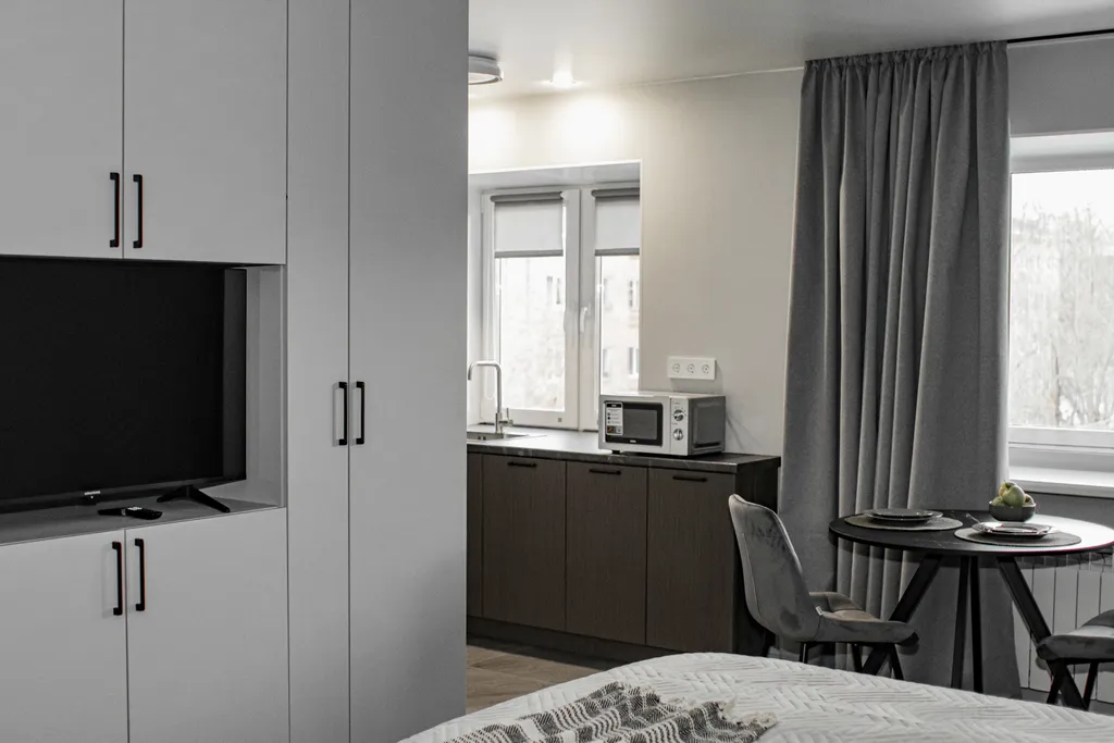 Уютная квартира-студия с дизайнерским ремонтом