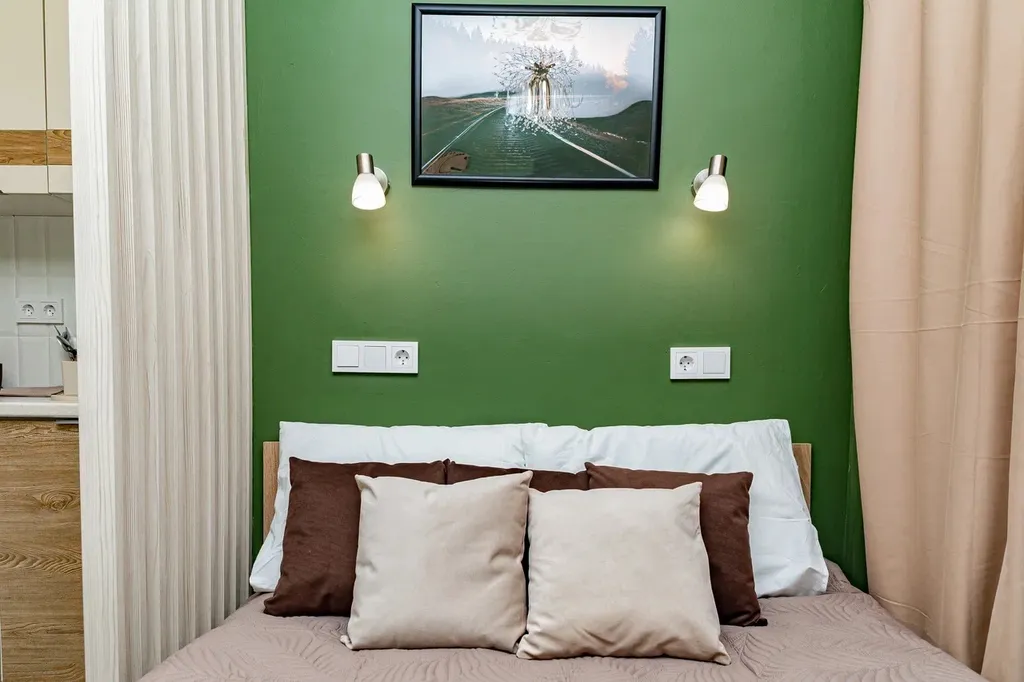 Квартира-студия в центре, 11,3 м², 1 кровать