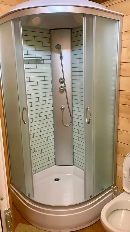 Эко-домик у моря на белых скалах