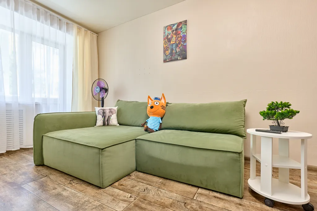 Однокомнатная квартира с балконом вместительность на 4 человека