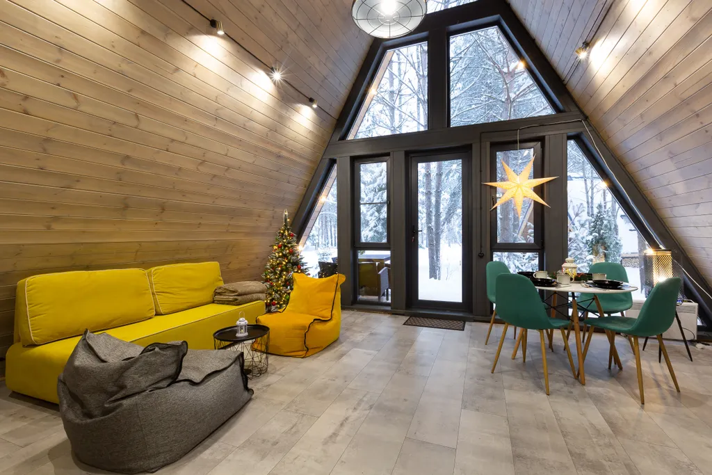 Домик A-Frame без купели 60 м2