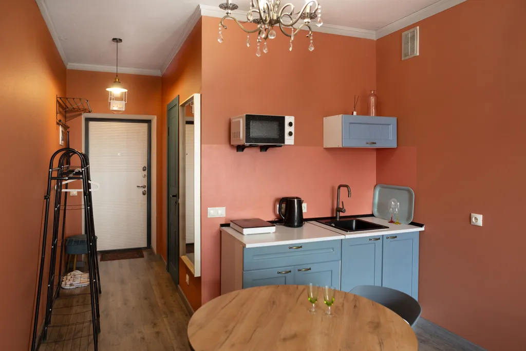 Квартира Квартира Студия в центре Яблони большой двуспальной кроватью — Уфа