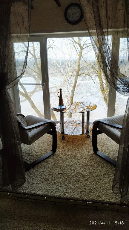 Дом на краю света с видом на Оку рядом с горнолыжной деревней Новинки