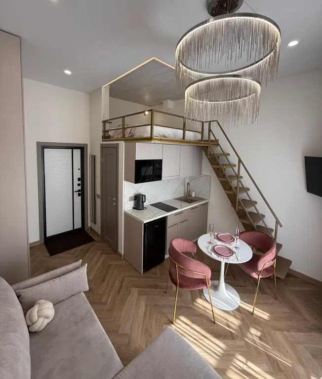 Квартира Квартира Двухуровневая студия KrasLoft в ЖК Преображенский — Красноярск