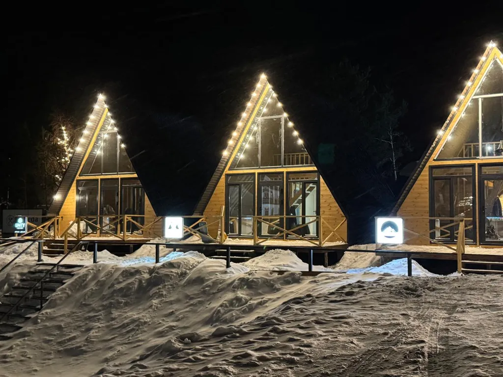 Коттедж Уютный дом в стиле A frame на поляне Чегет — аренда посуточно в Терскол