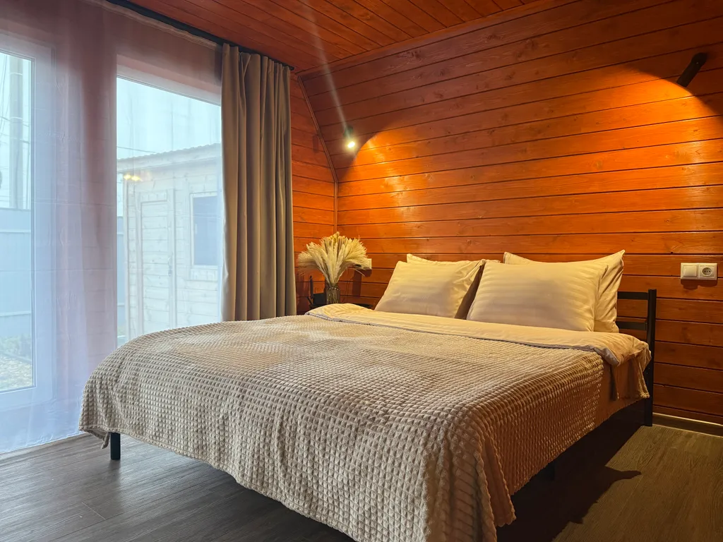 Коттедж Уютный домик А-Фрейм с террасой и мангальной зоной — аренда посуточно в Яхрома