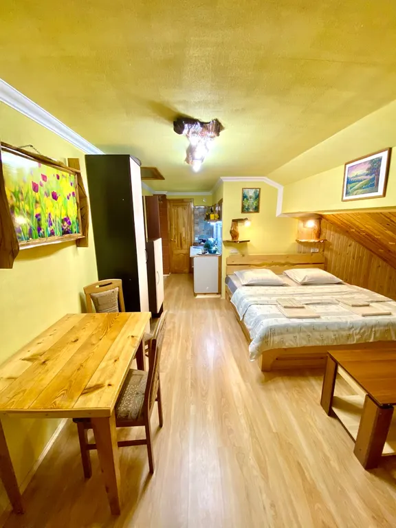 Апартаменты-студио с видом на озеро для 2 гостей на озере Дривяты