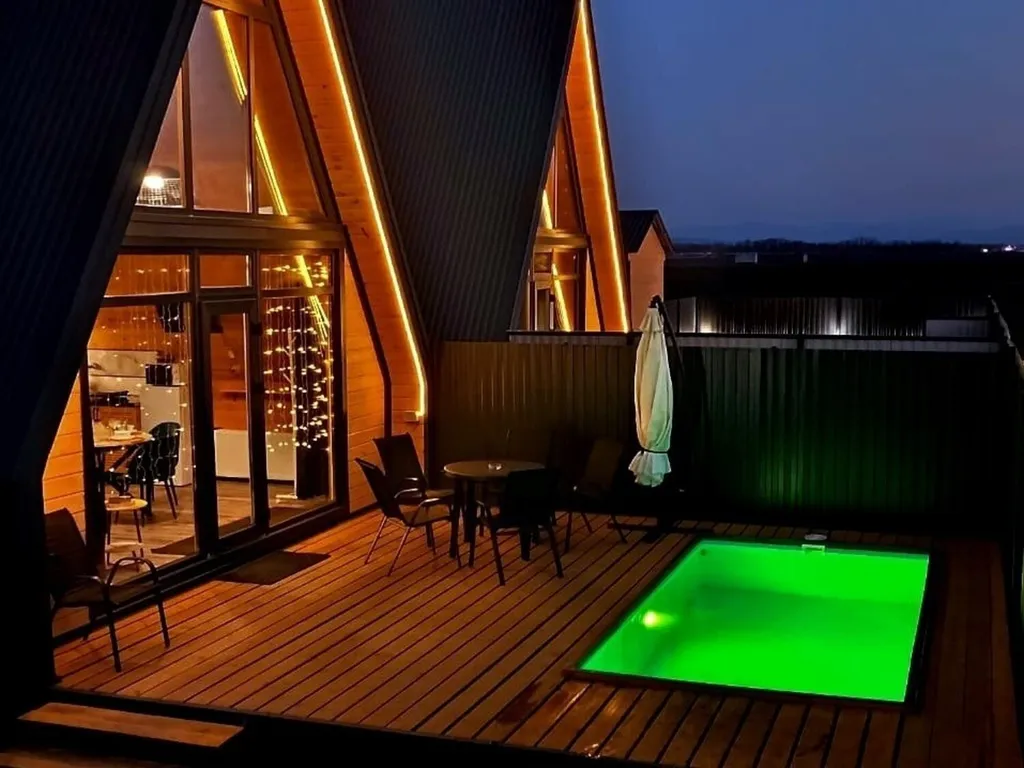 Коттедж А-фрейм домик-1 в предгорье Адыгеи — аренда посуточно в Тульский