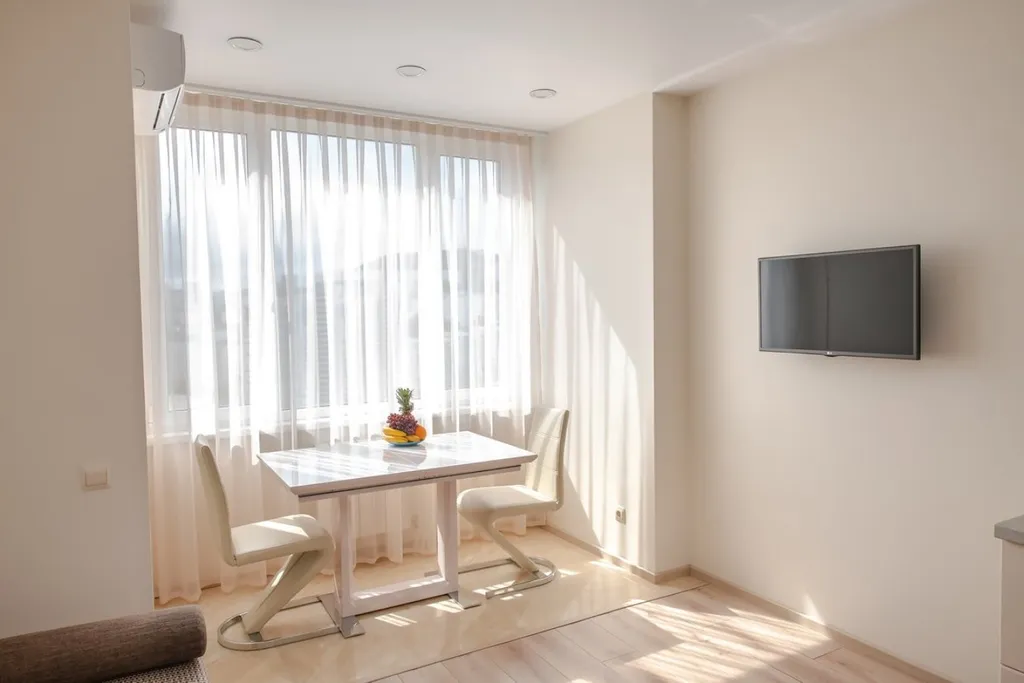 Уютная двухкомнатная квартира с видом на город