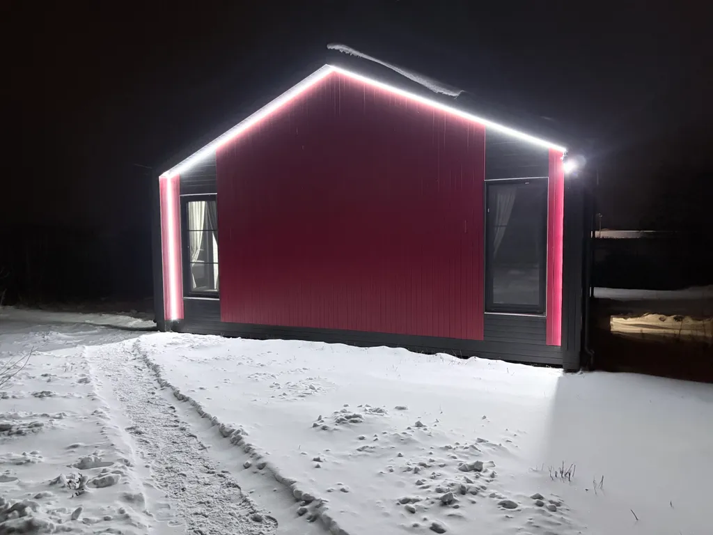 Коттедж Коттедж Новый, тёплый барнхаус с сауной и купелью — Проводник