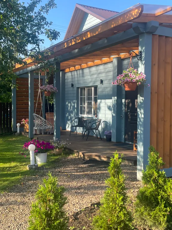 Коттедж Дом-баня в поселке около залива — Лебяжье