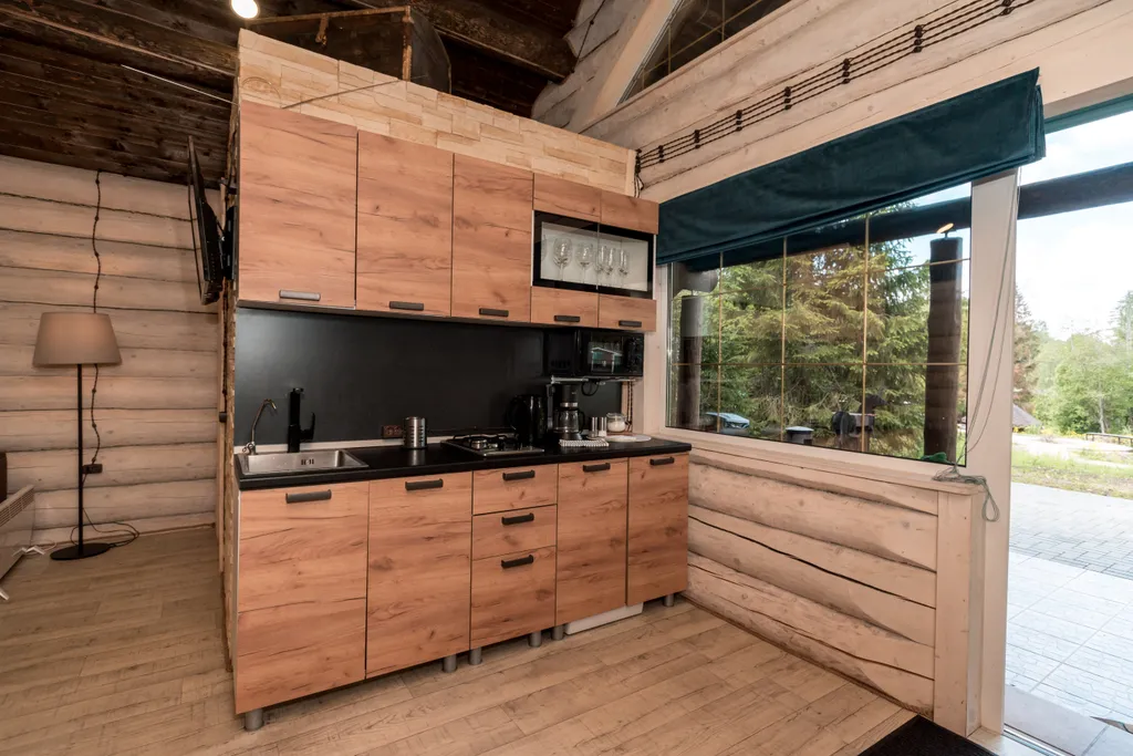 Karelia Log House “Дом с камином”  с панорамным видом на лес