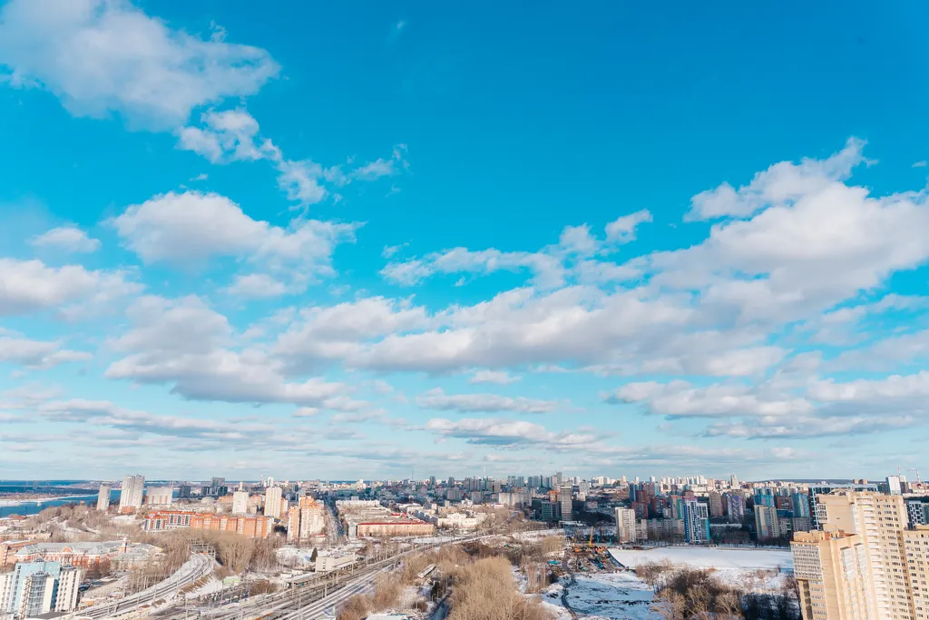 Стильная квартира с джакузи на 25 этаже