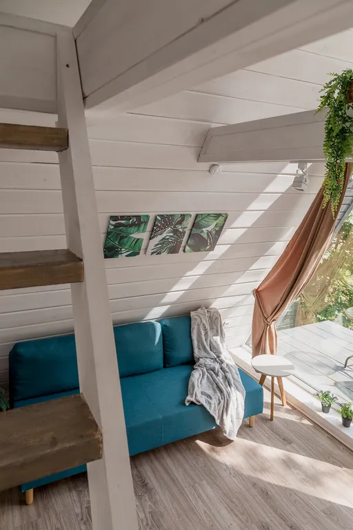 Уютный А-фрейм в современном стиле