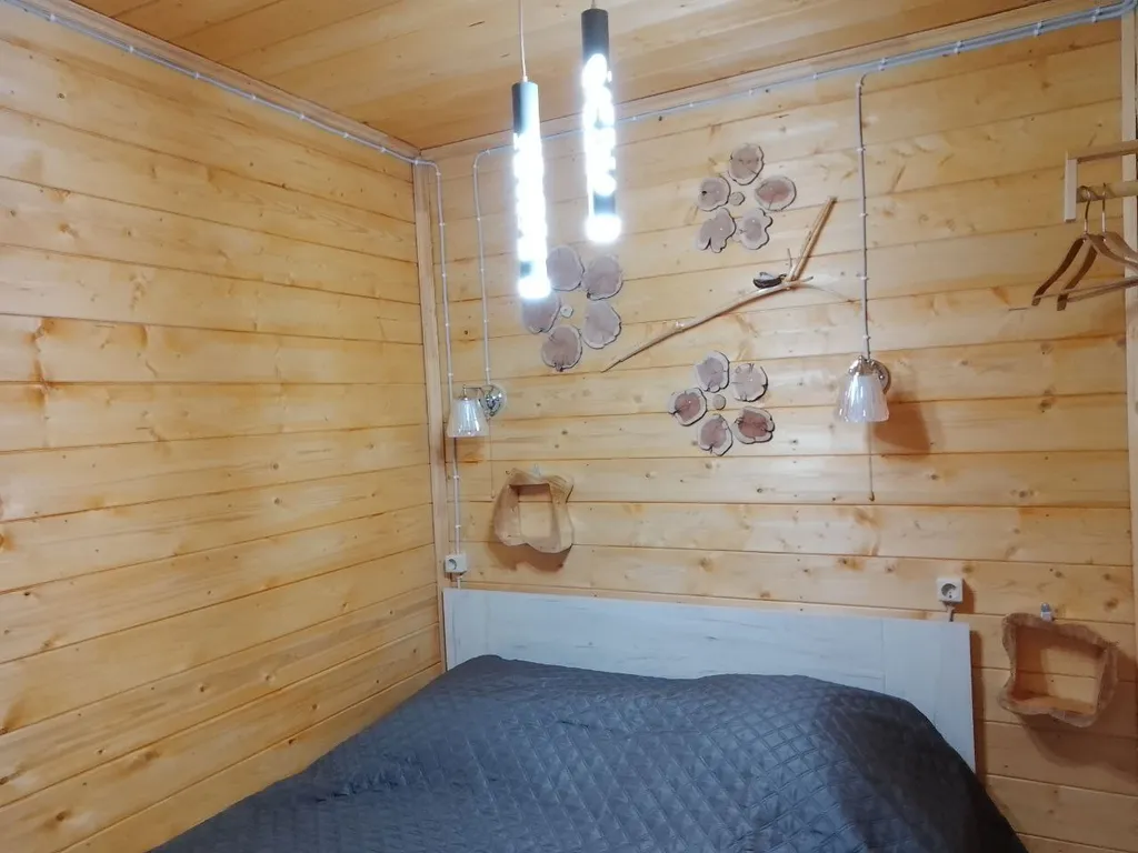 Уютный домик mikkola с видом на лес в Карелии