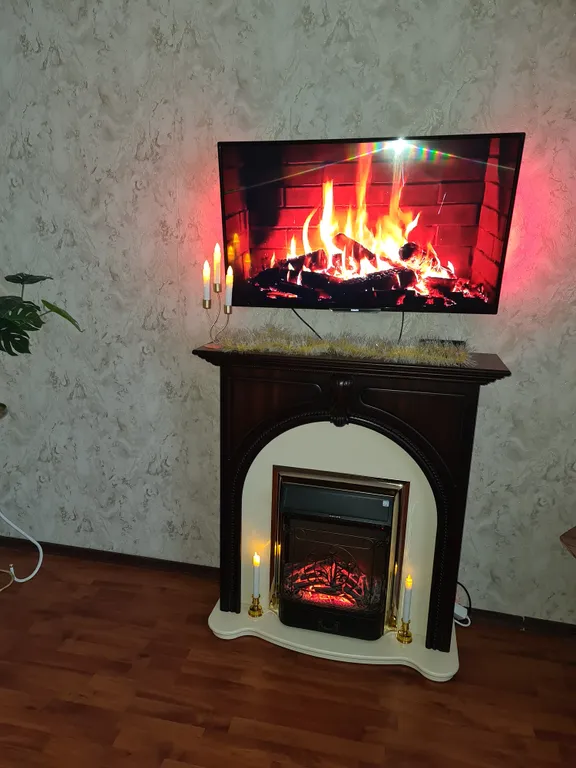 Комфортная тёплая квартира с камином возле двух стоматологий