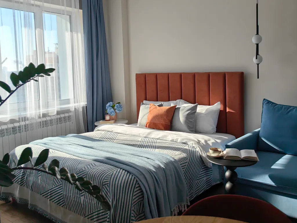 "Терракотовый берег" - Изысканная новая студия в центре города