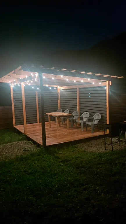 А-фрейм с видом на горы