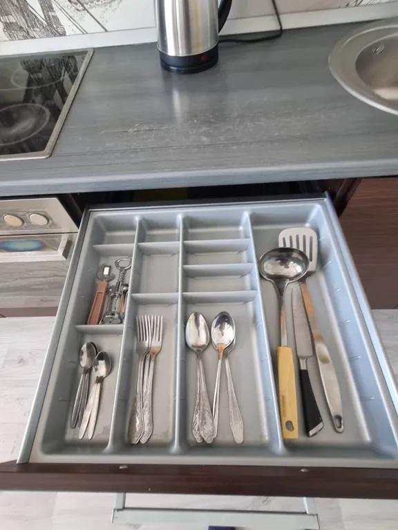 Уютная однокомнатная квартира с видом на реку