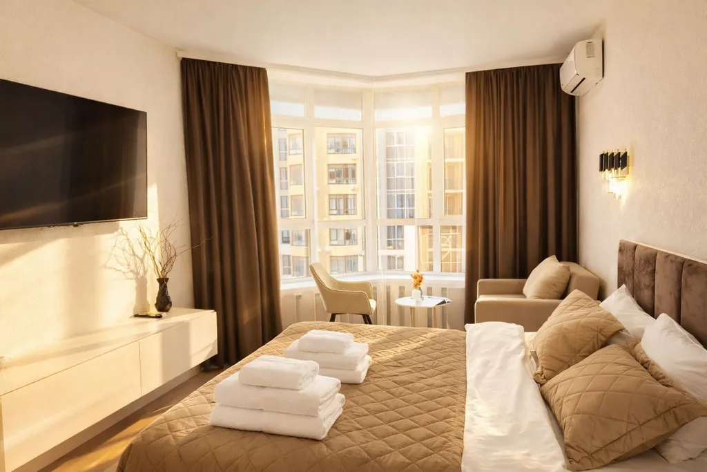 Квартира Квартира Шикарная студия на Взлетке возле Глазного центра и Кристалл арены — Красноярск