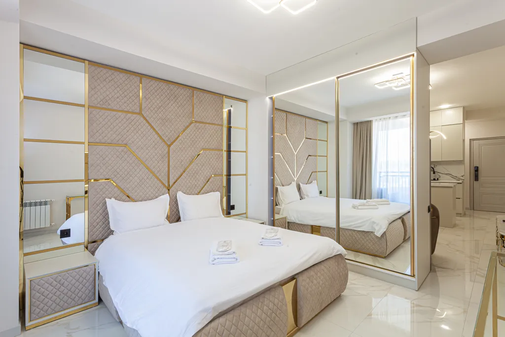 Квартира-студия с красивым видом на город в центре города