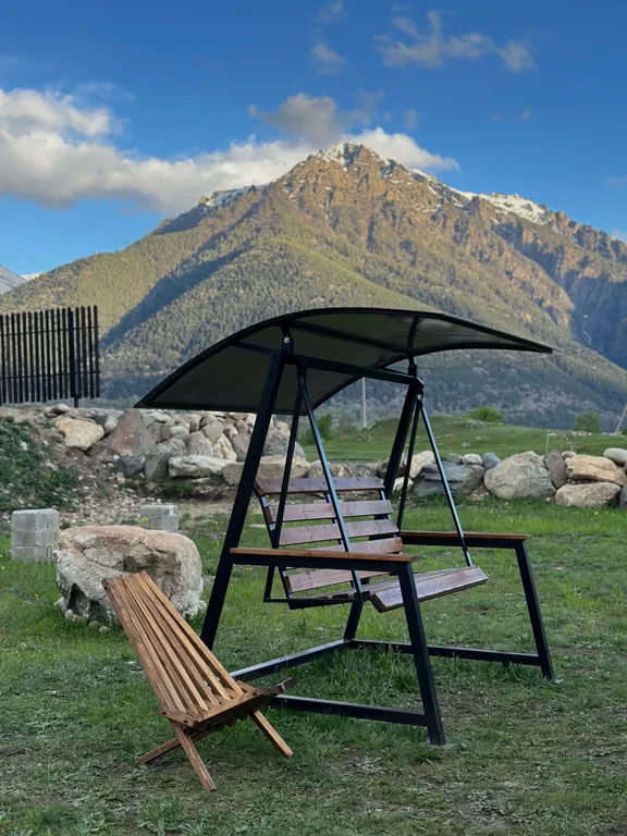 Барнхаус шикарным видом на горы