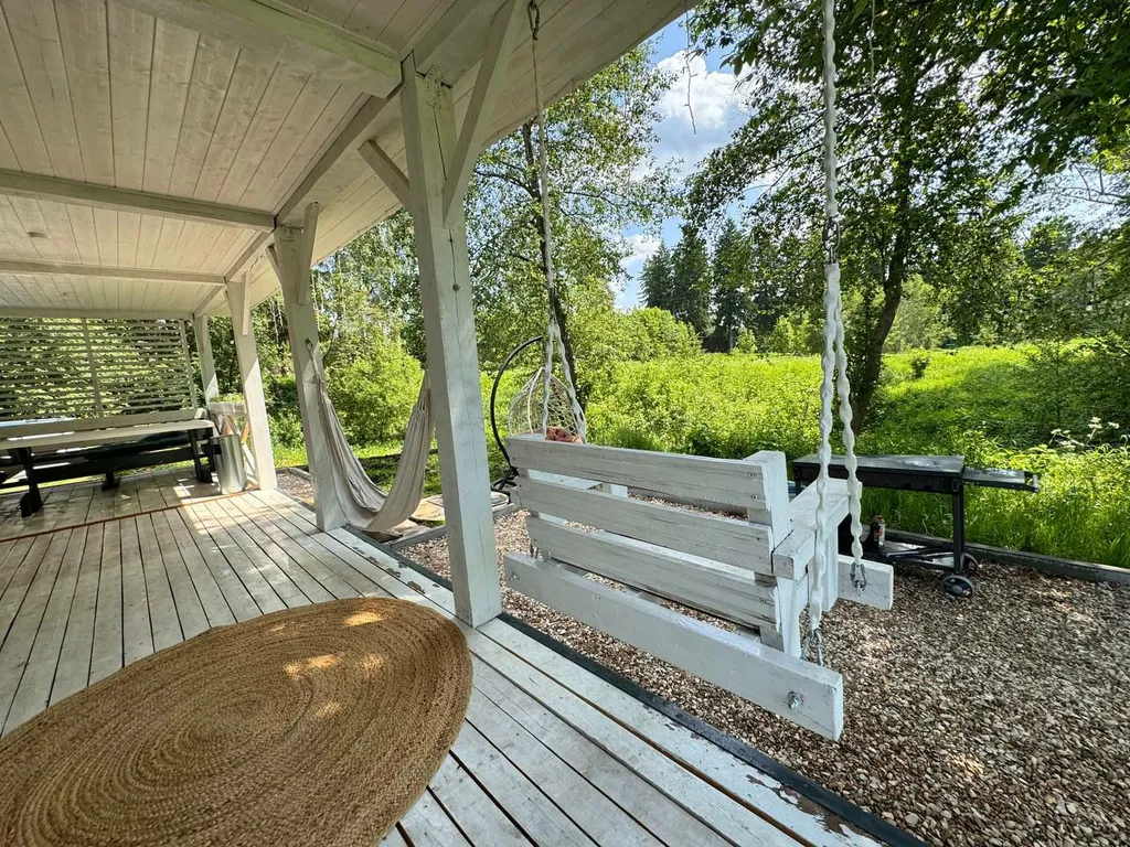 Спа домик с баней и чаном в скандинавском стиле