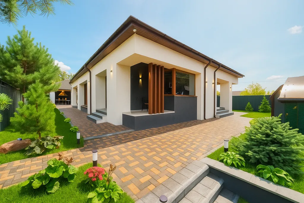 Загородная вилла в лесу