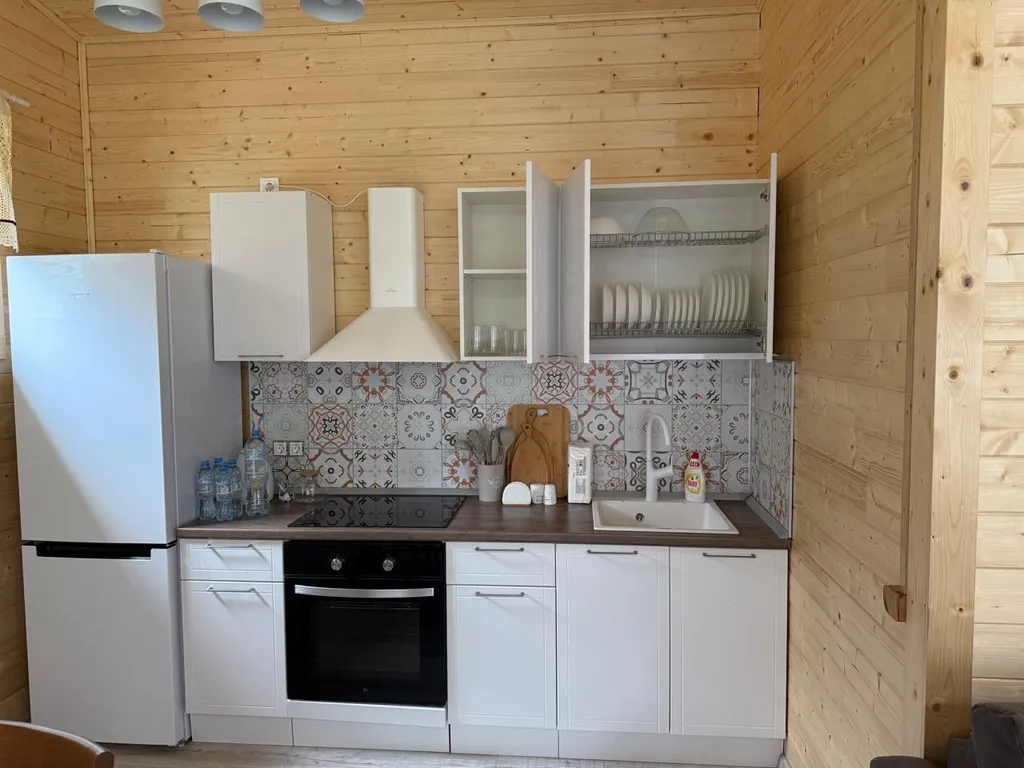 Дом 120m2 — чан, кухня, рыбалка на частном пирсе