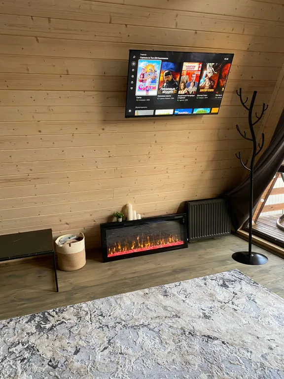 Стильный домик Aframe с баней и бассейном